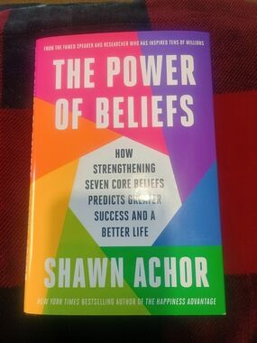 The Power of Beliefs by Shawn Achor - Colorful Hardcover Book